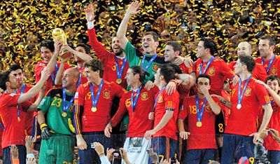 INTERNATIONAL FOOTBALL IS ONE OF SPAIN’S  BIGGEST TOURIST MAGNETS – ESPECIALLY FOR   THE BRITISH.